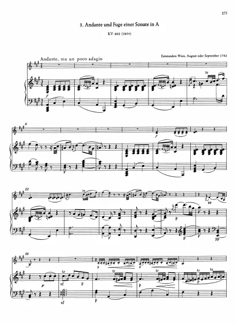 First page of Violin Sonata