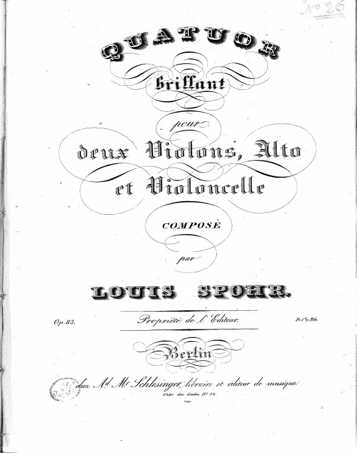 First page of String Quartet No.26