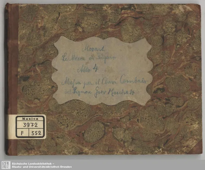 First page of Le nozze di Figaro