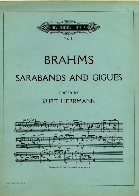 First page of 2 Sarabandes
