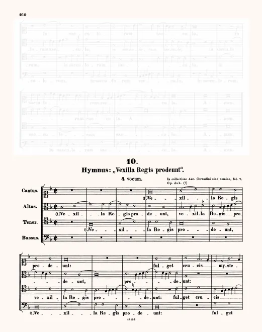 First page of Vexilla regis prodeunt
