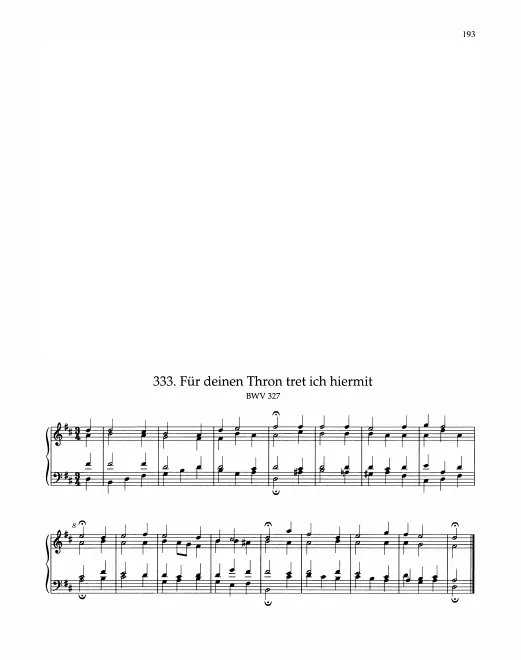 First page of Für deinen Thron tret ich hiermit