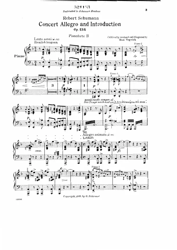 First page of Introduction and Allegro for Piano and Orchestra