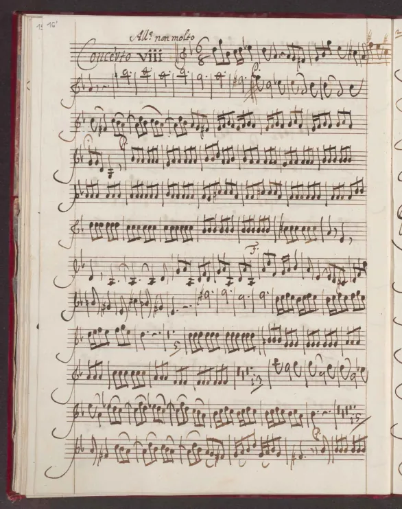 First page of Violin Concerto in G minor