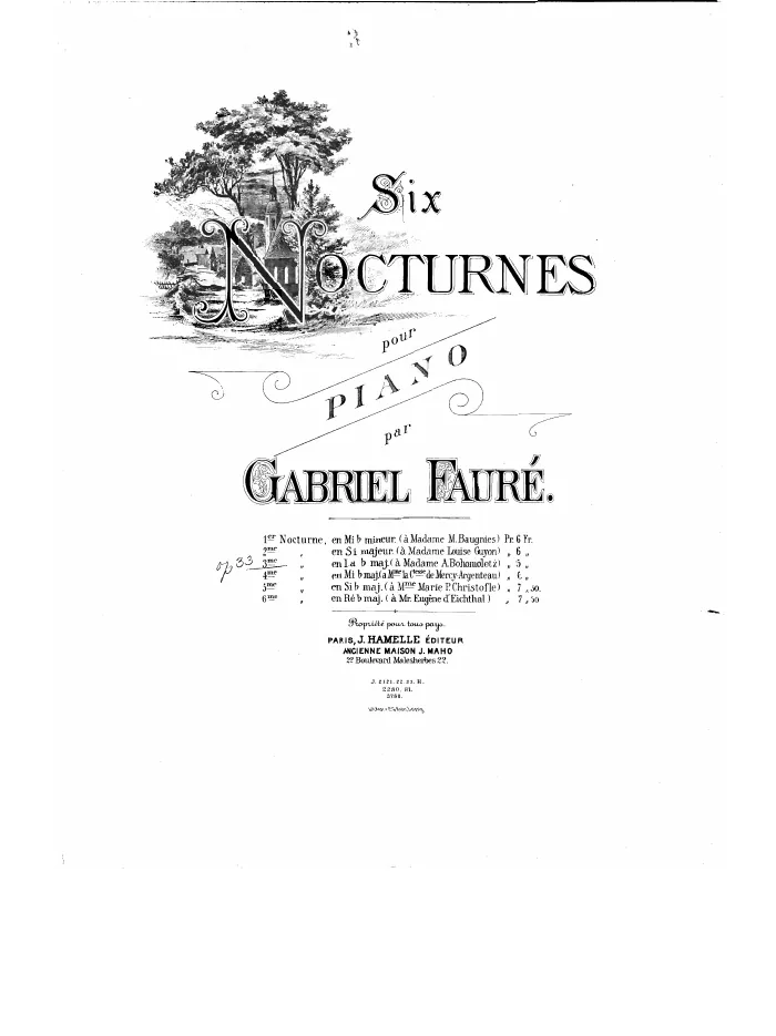 First page of Nocturne No.1