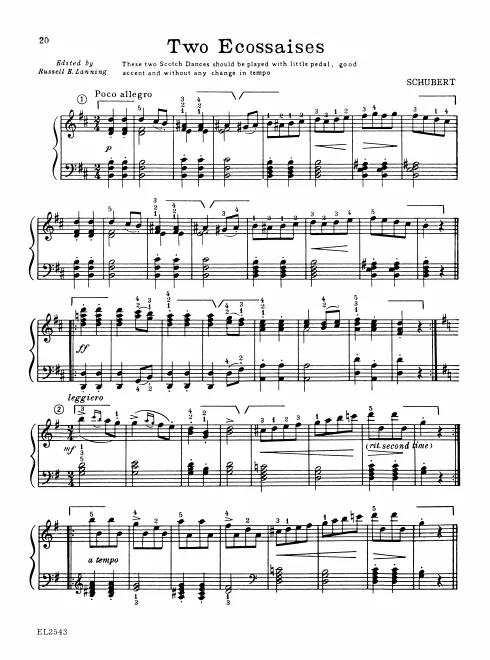Ecossaises Nos.3-4