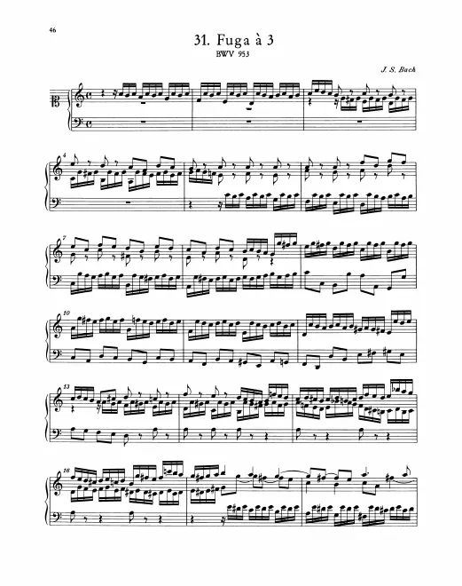 First page of Fugue