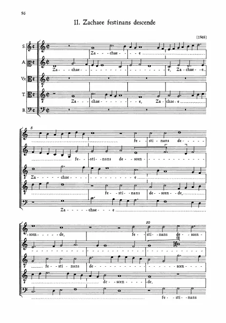First page of Zachaee festinans descende