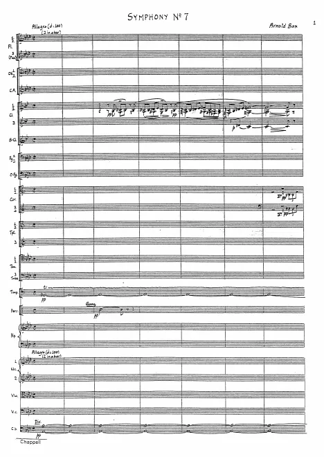 First page of Symphony No.7