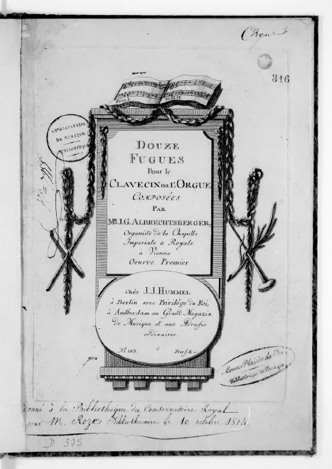 First page of Fugue in E minor