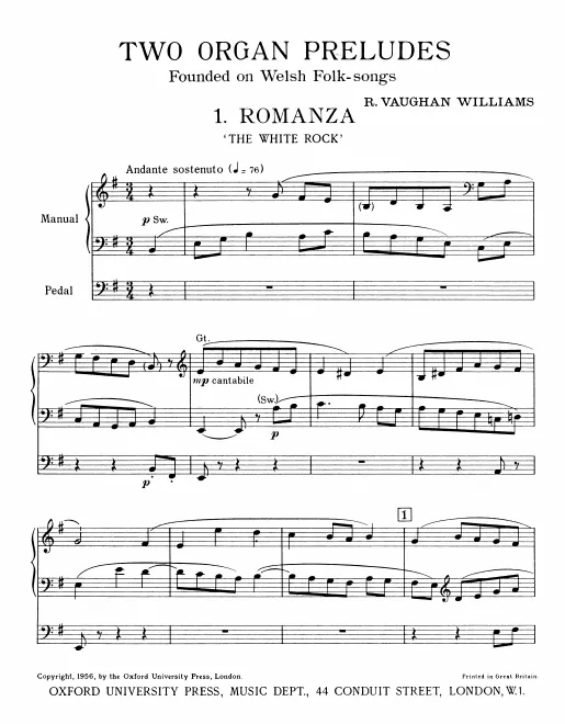 First page of 2 Organ Preludes