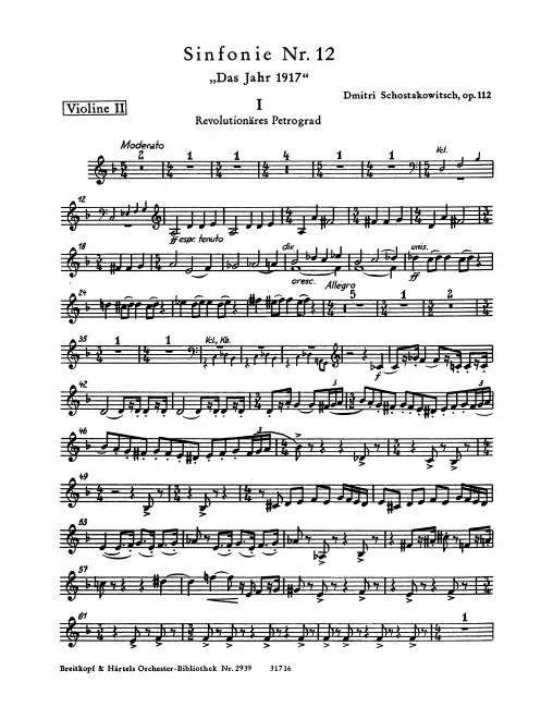 First page of Symphony No.12