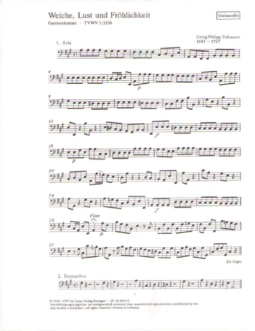 First page of Weiche Lust und Fröhlichkeit