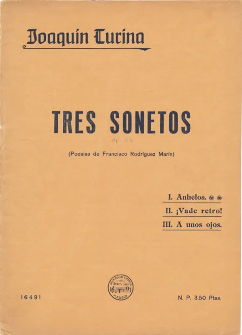 First page of 3 Sonetos
