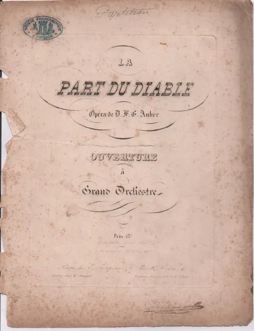First page of La part du diable