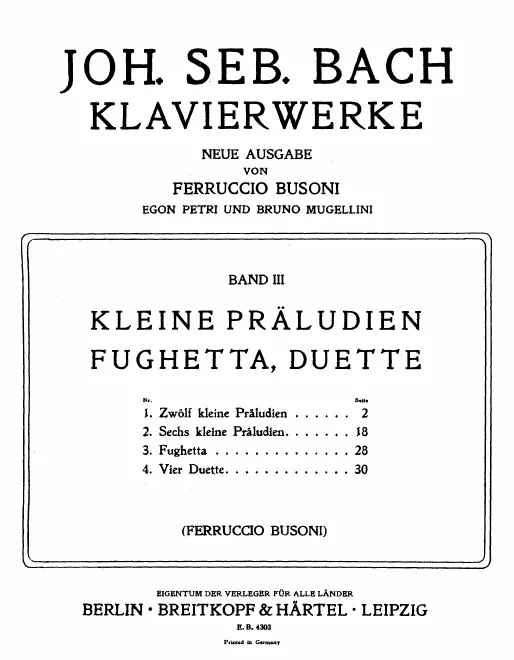 First page of Prelude in C major