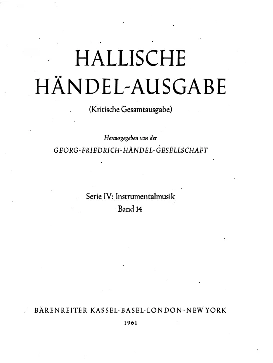First page of Concerto Grosso in G major