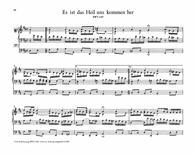 First page of Es ist das Heil uns kommen her