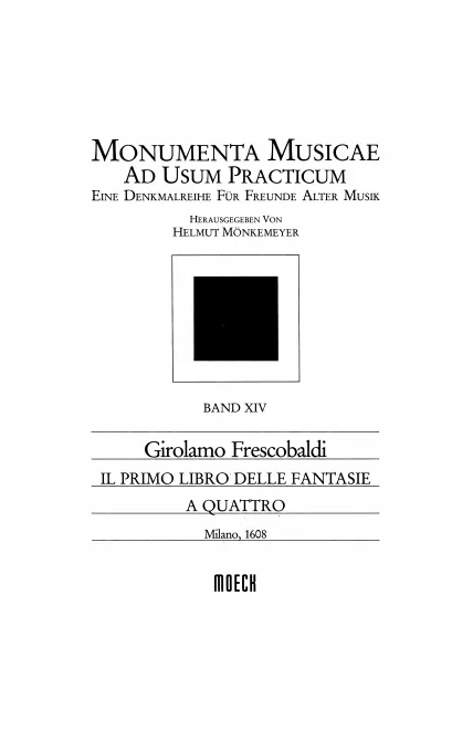 First page of Il Primo Libro Delle Fantasie a Quattro