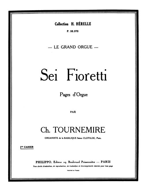 First page of Sei fioretti