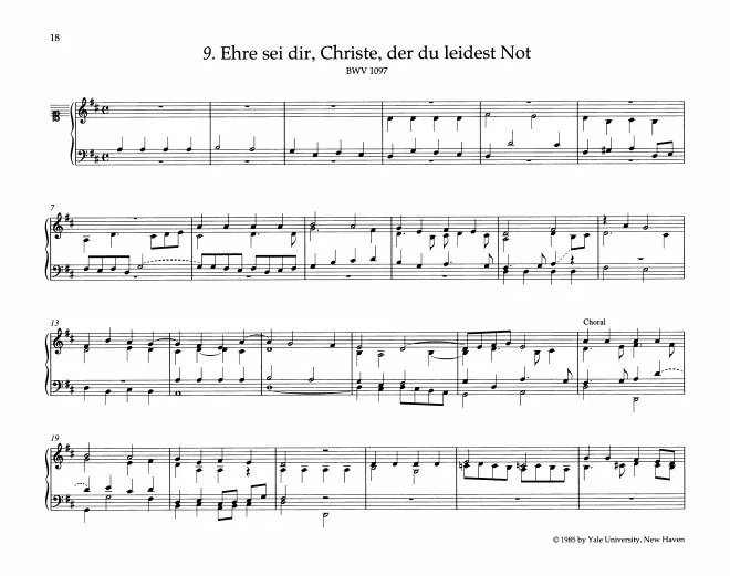 First page of Ehre sei dir Christe, der du leidest Not