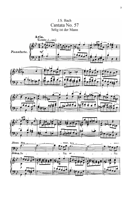First page of Selig ist der Mann