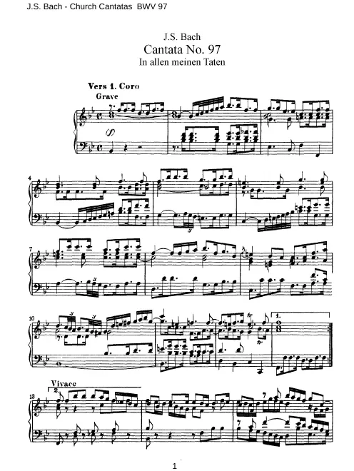 First page of In allen meinen Taten