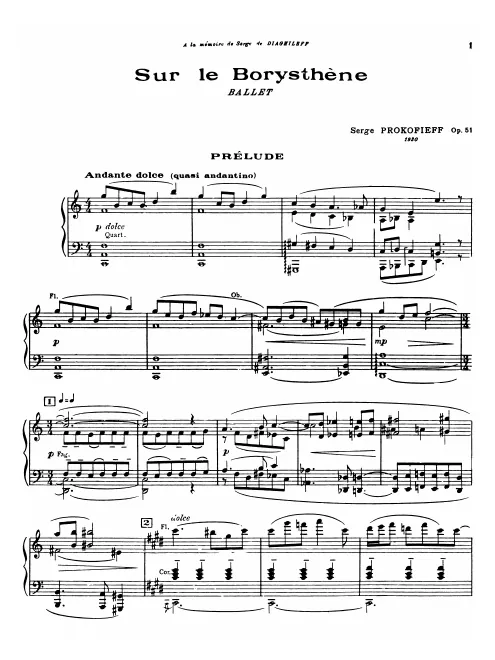 First page of Sur le Borysthène