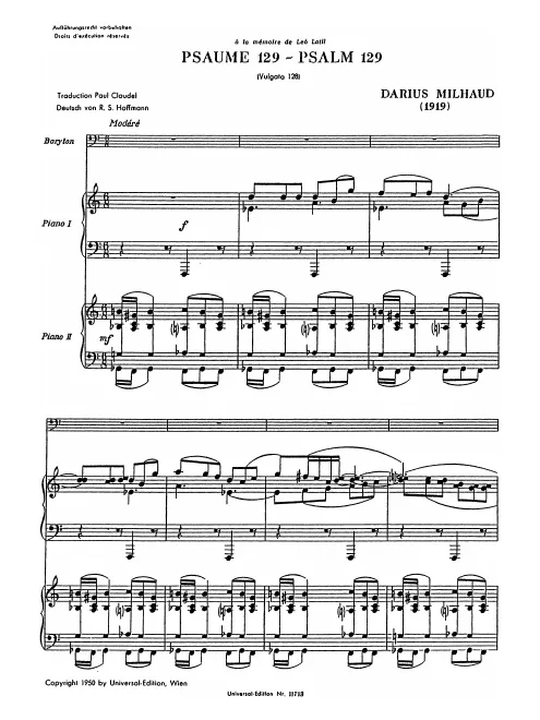First page of Psaume 129