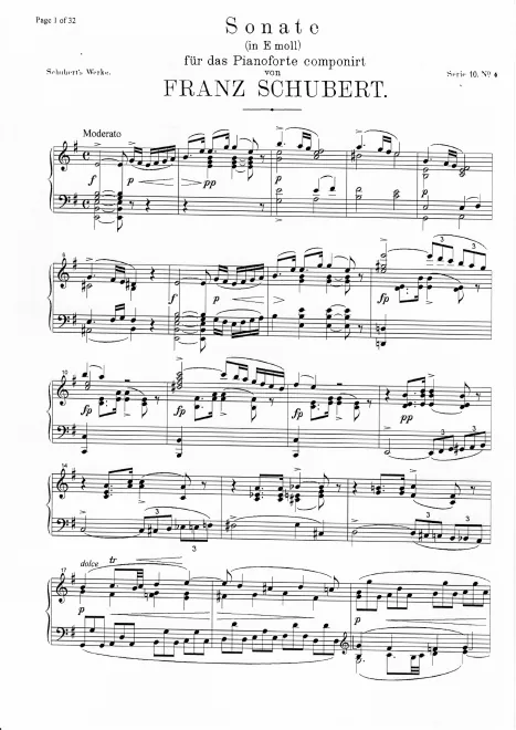 First page of Piano Sonata No. 6 in E minor