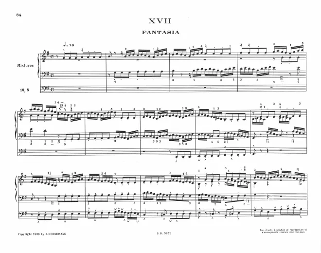 First page of Fantasia in G major