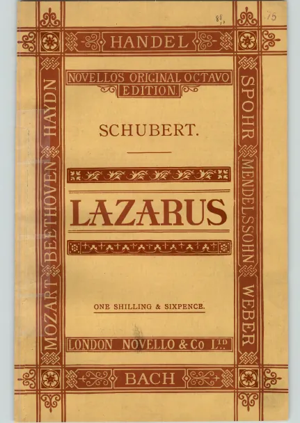First page of Lazarus oder Die Feier der Auferstehung