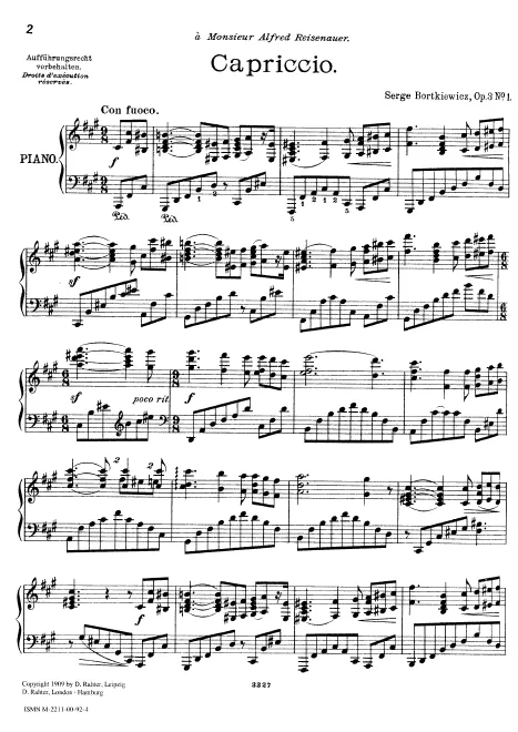First page of 4 Pieces for Piano