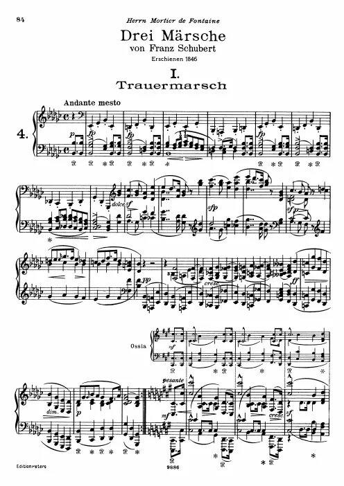 First page of 3 Märsche von Franz Schubert