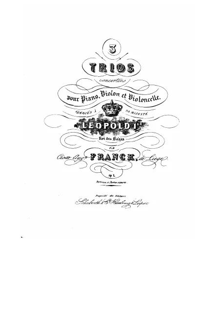First page of Piano Trio