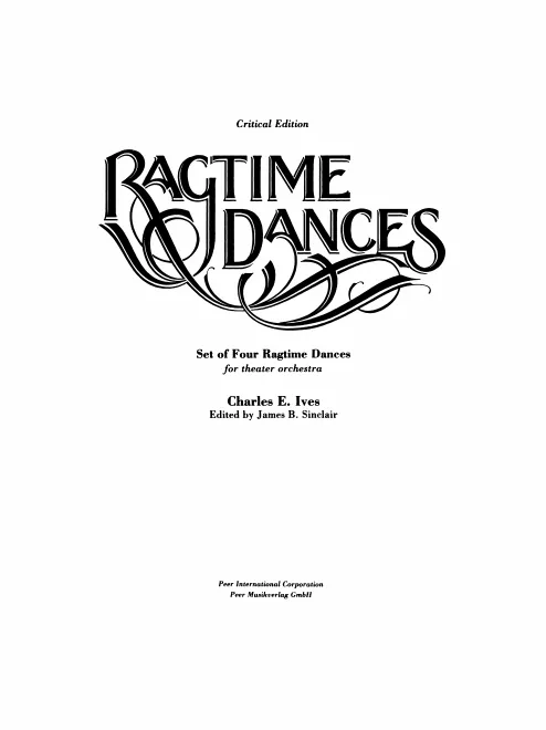 First page of 4 Ragtime Dances