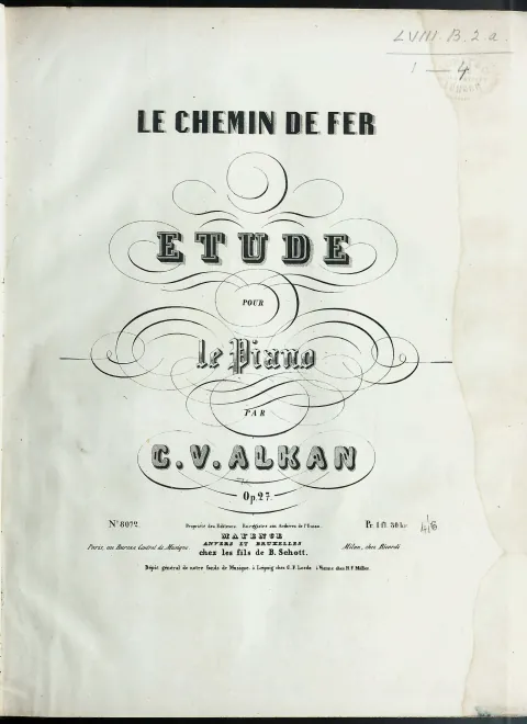 First page of Le chemin de fer