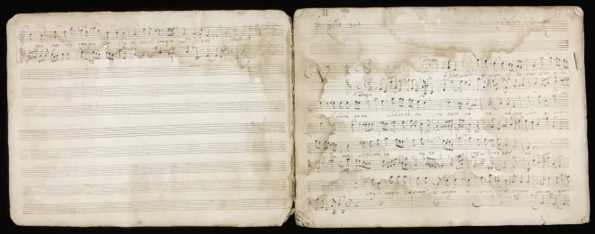 First page of Va' pur lungi da me
