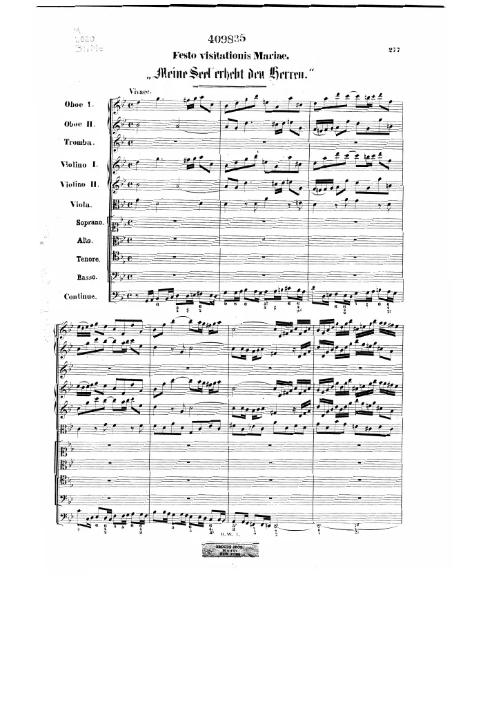 First page of Meine Seel erhebt den Herren