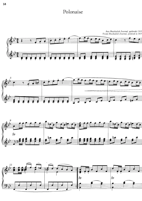 First page of Polonaise No.3