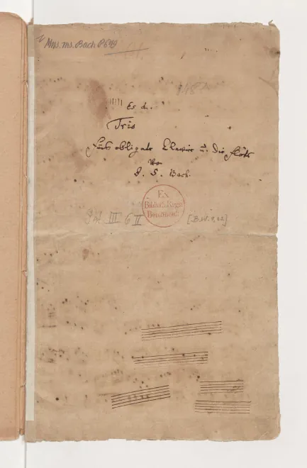 First page of Flute Sonata in E-flat major