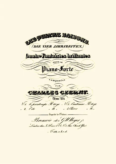 First page of Les quatre saisons