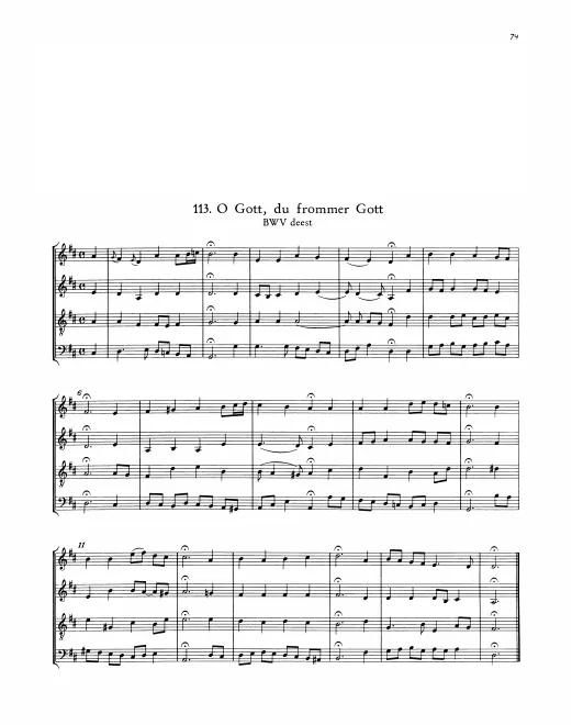 First page of O Gott, du frommer Gott [III]