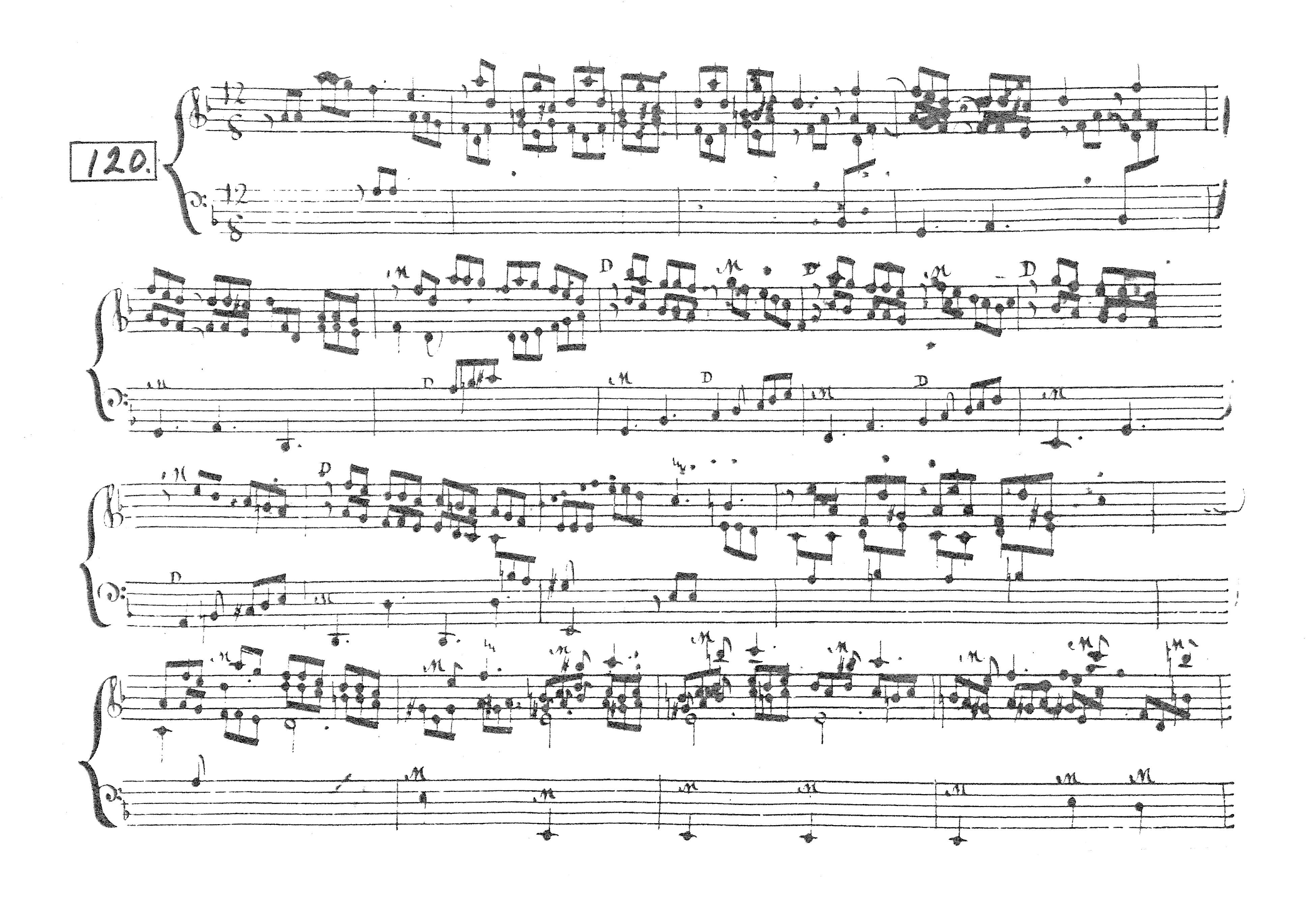 First page of Keyboard Sonata in D minor