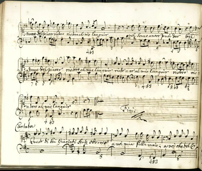 First page of Questo di bei giacinti serto