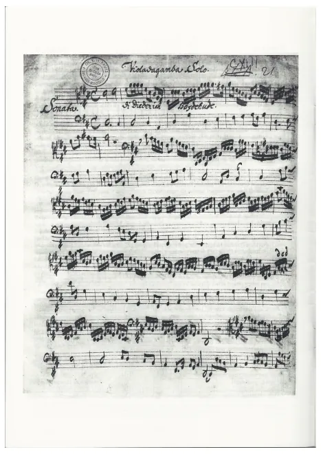 First page of Gamba Sonata