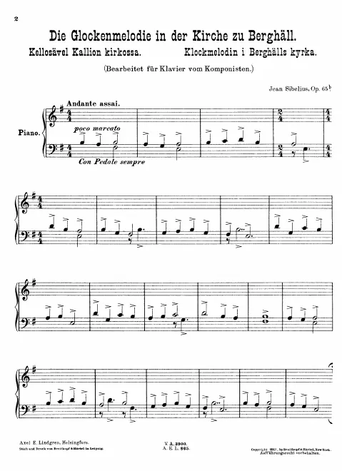 First page of 2 Songs for Mixed Choir