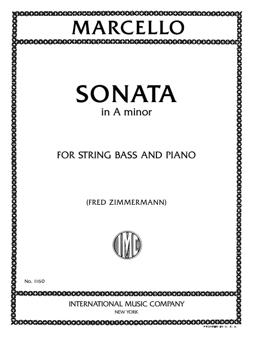 First page of Cello Sonata in A minor