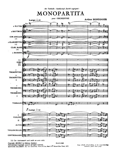 First page of Monopartita