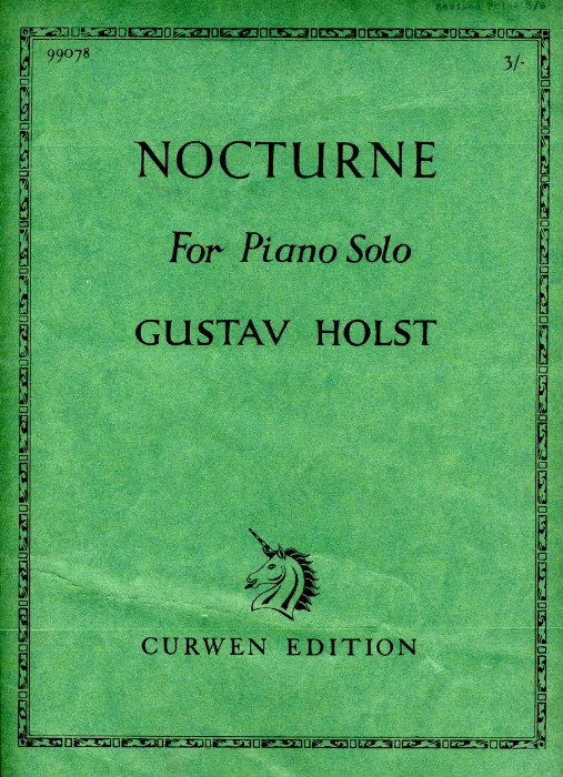First page of Two Pieces for Piano